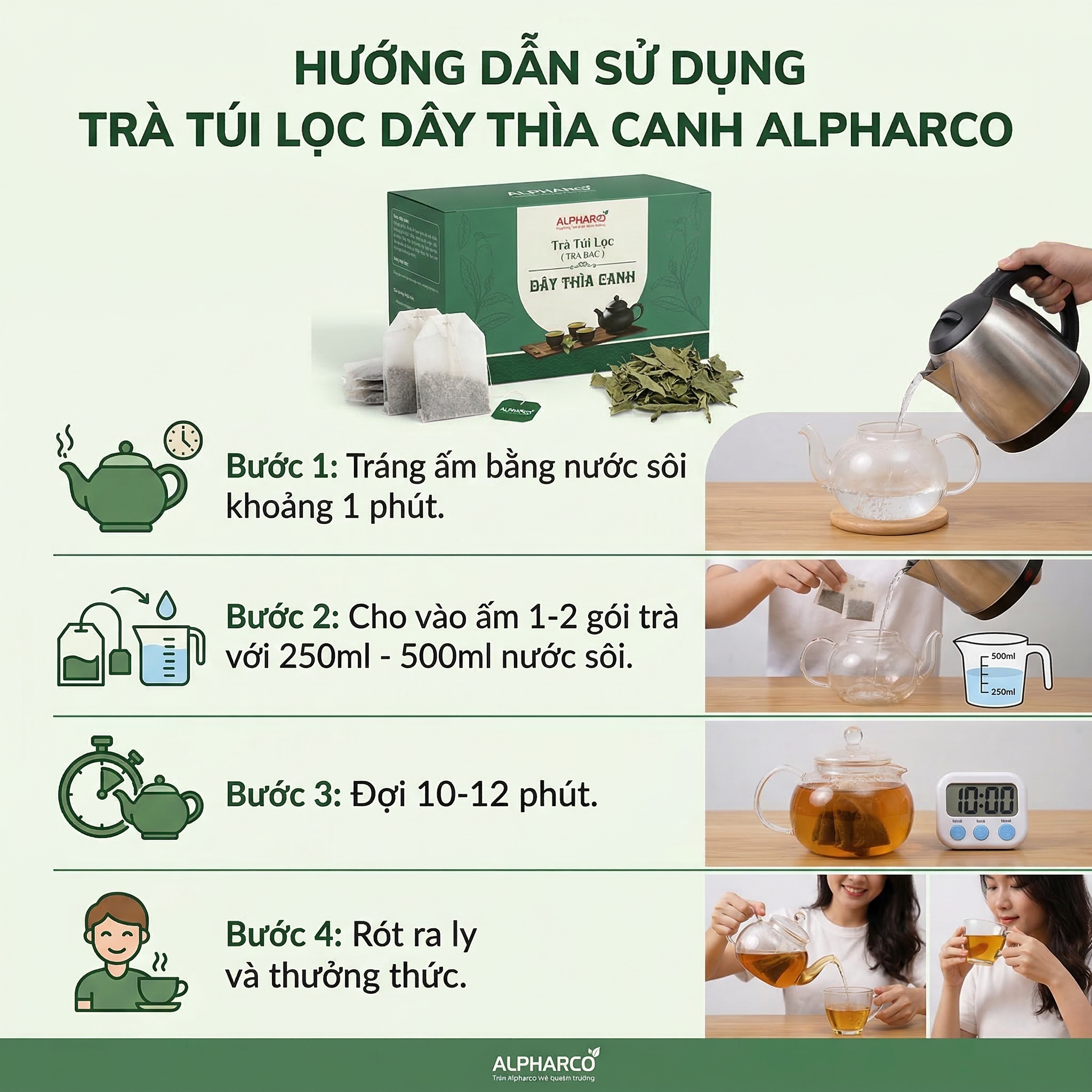 Trà túi lọc dây thìa canh thumbnail