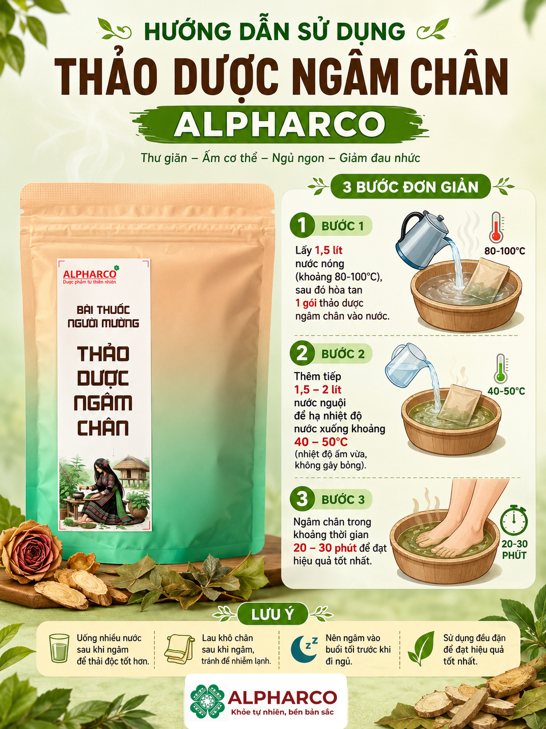 Thảo Dược Ngâm Chân Alpharco thumbnail