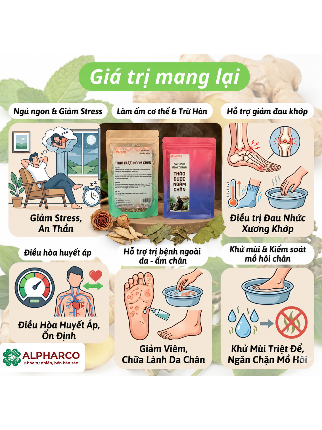 Thảo Dược Ngâm Chân Alpharco thumbnail