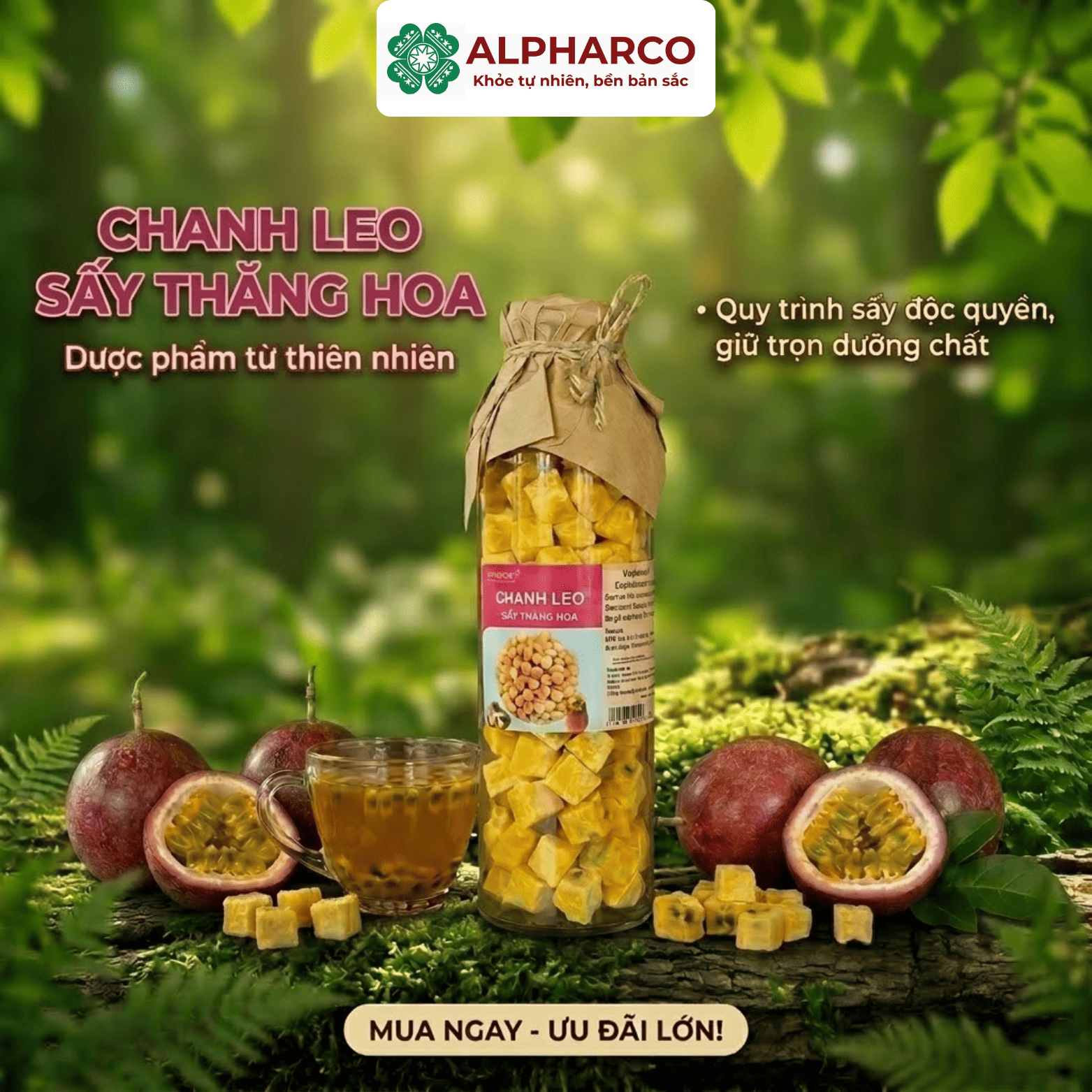 Chanh leo sấy thăng hoa 270g thumbnail