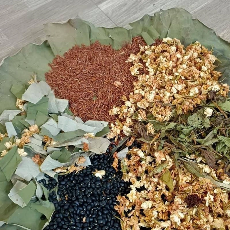 Trà Gạo Lứt Lá Sen thumbnail