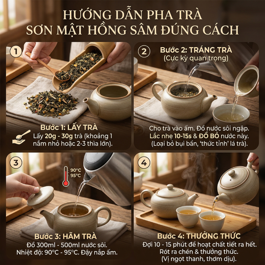 Trà Sơn Mật Hồng Sâm thumbnail