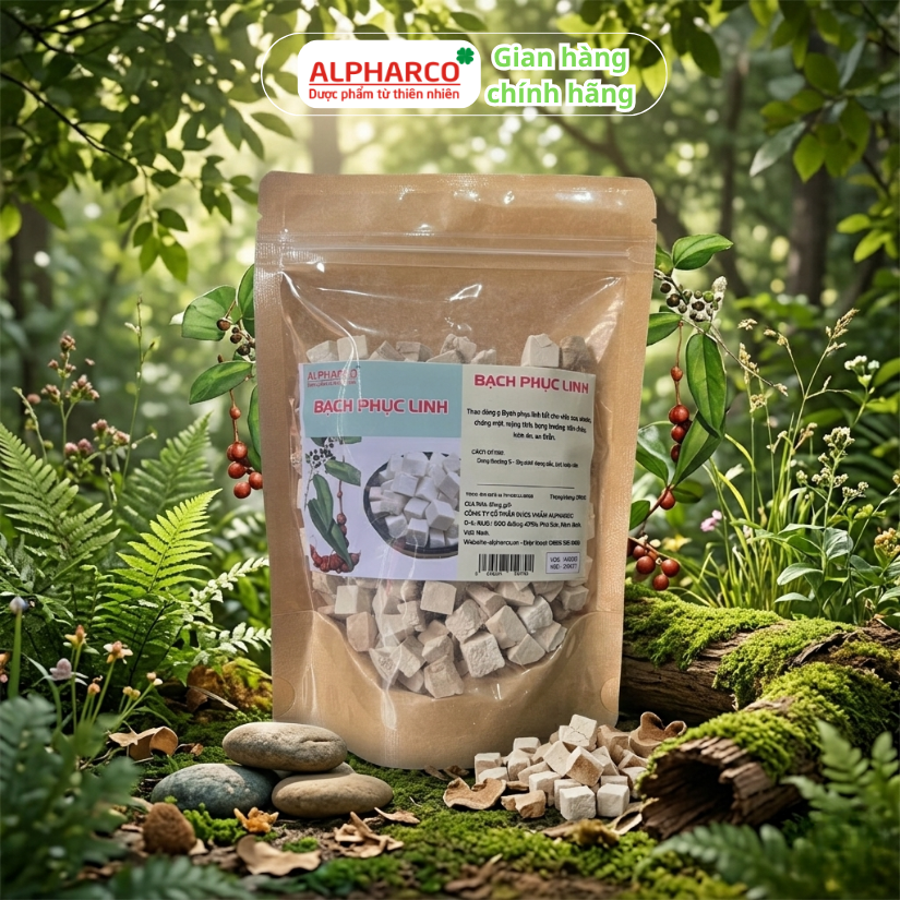 Bạch phục linh Alpharco túi 250g thư giãn tinh thần , ngủ ngon, sâu giấc thumbnail