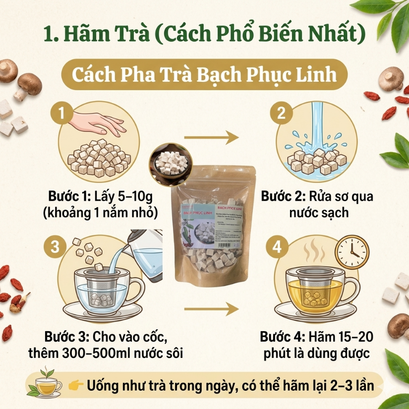 Bạch phục linh Alpharco túi 250g thư giãn tinh thần , ngủ ngon, sâu giấc thumbnail