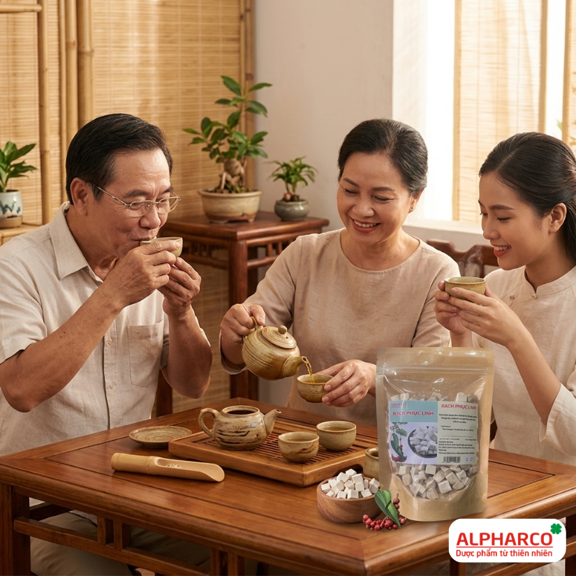 Bạch phục linh Alpharco túi 250g thư giãn tinh thần , ngủ ngon, sâu giấc thumbnail