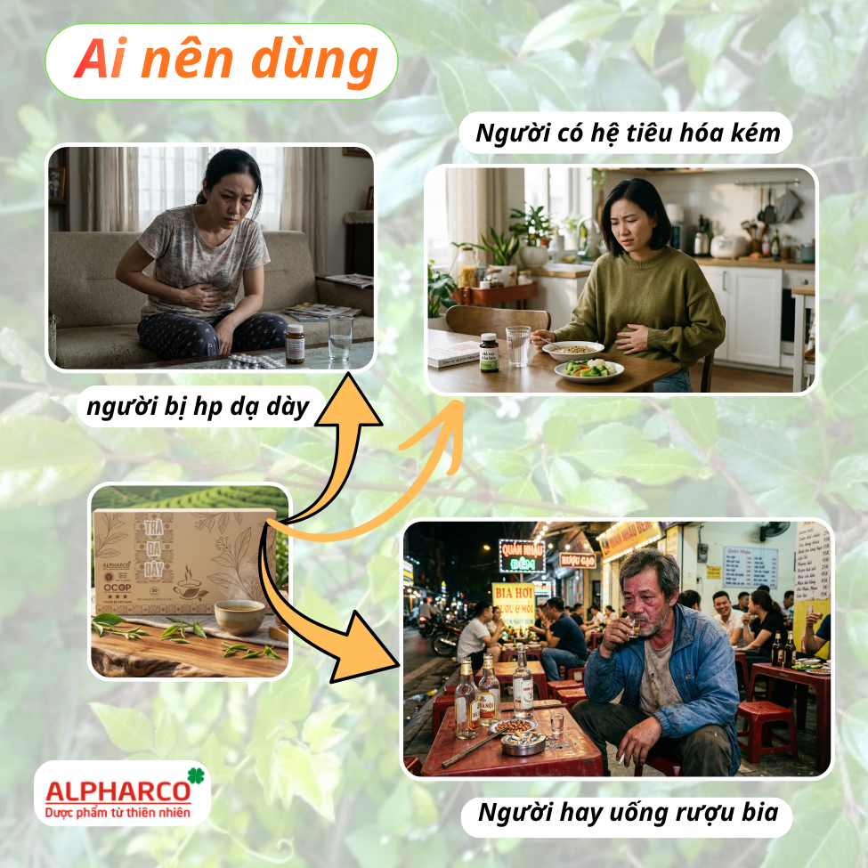 Trà dạ dày Alpharco 30 gói x 3g,tiêu hóa tốt ,làm mát cơ thể,ngủ ngon thumbnail