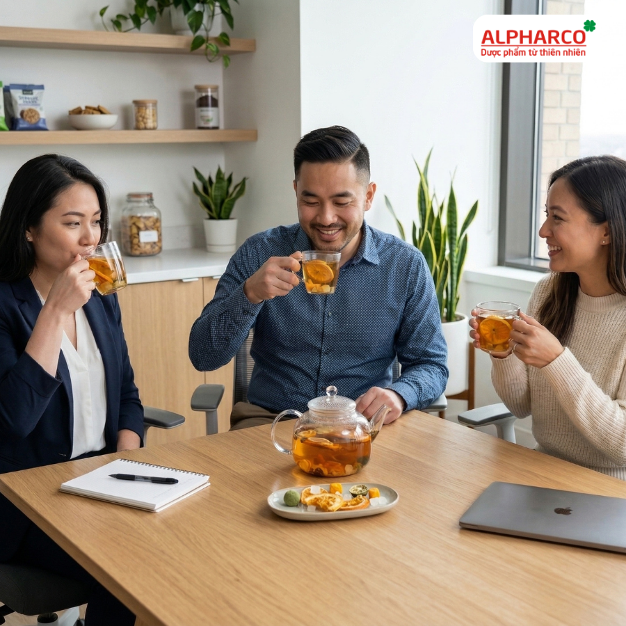 Trà detox Alpharco (gói lẻ) lành tính tự nhiên thanh nhiệt,làm đẹp da,dáng đẹp,đào thải độc tố thumbnail